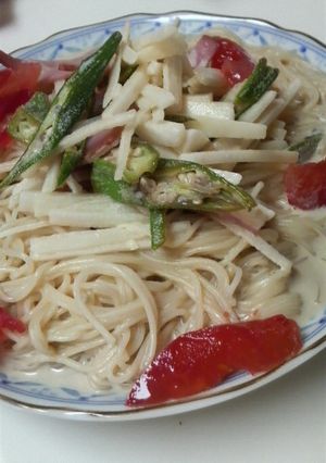 しゃきしゃきとろ～り☆サラダそうめん-レシピのメイン写真