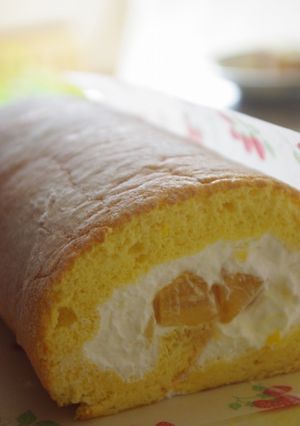 マンゴーロールケーキ-レシピのメイン写真