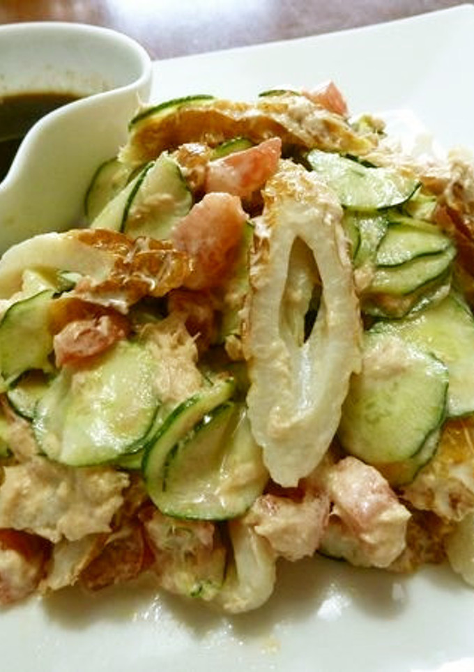 ちくわと夏野菜のツナ和え♪中華風味♪-レシピのメイン写真