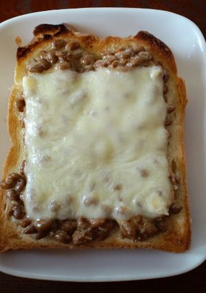 ♥ やみつき!納豆チーズトースト ♥-レシピのメイン写真