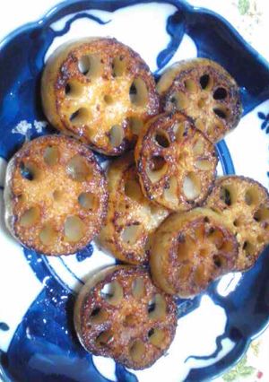 速攻！焼きれんこん-レシピのメイン写真