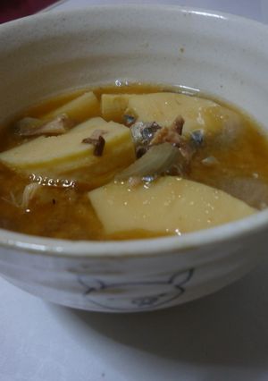 鯖の水煮 in たけのこ汁-レシピのメイン写真
