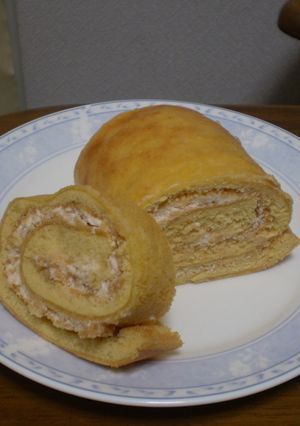 キャラメルロールケーキ♪-レシピのメイン写真