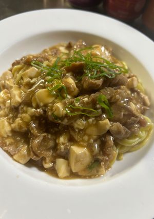 とーちゃんのガッツリ麻婆あんかけそば！-レシピのメイン写真