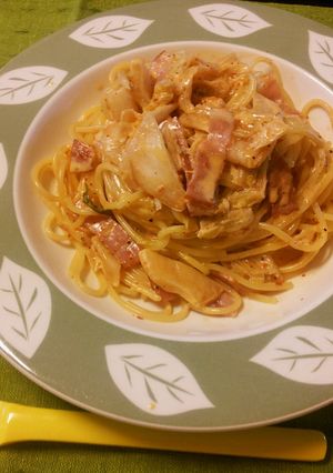 絶品★キムチクリームパスタ-レシピのメイン写真