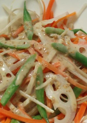 ☆ごま豆乳味の根菜サラダ☆-レシピのメイン写真