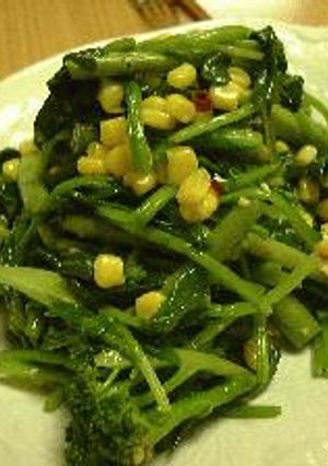 緑野菜のソテー・ぺペロンチーノ風-レシピのメイン写真