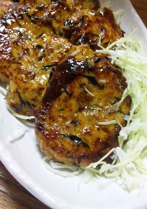 ヘルシーで旨！ひじき入りつくねの照り焼き-レシピのメイン写真
