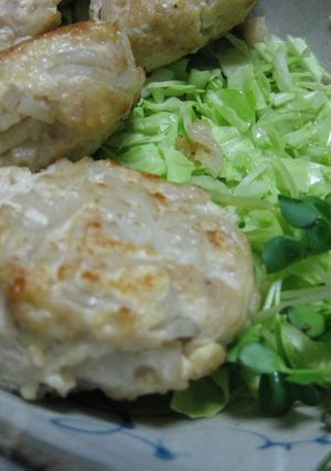 ささみのひき肉とレンコンの揚げ焼き-レシピのメイン写真