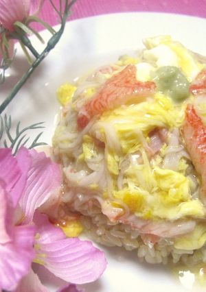 秋♪きのこ御飯、海の幸あんかけ♪-レシピのメイン写真