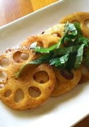 ✿レンコンのバタポン焼き✿-レシピのメイン写真
