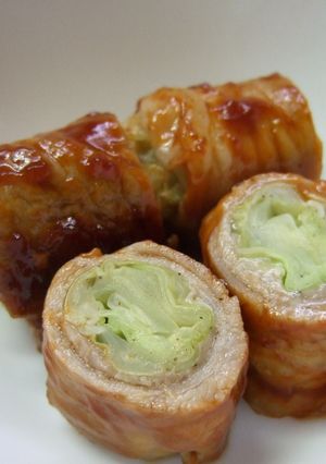 キャベツの豚肉巻きケチャップソース✿-レシピのメイン写真