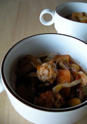 ＊簡単＊お豆腐入り肉団子のトマト煮＊-レシピのメイン写真