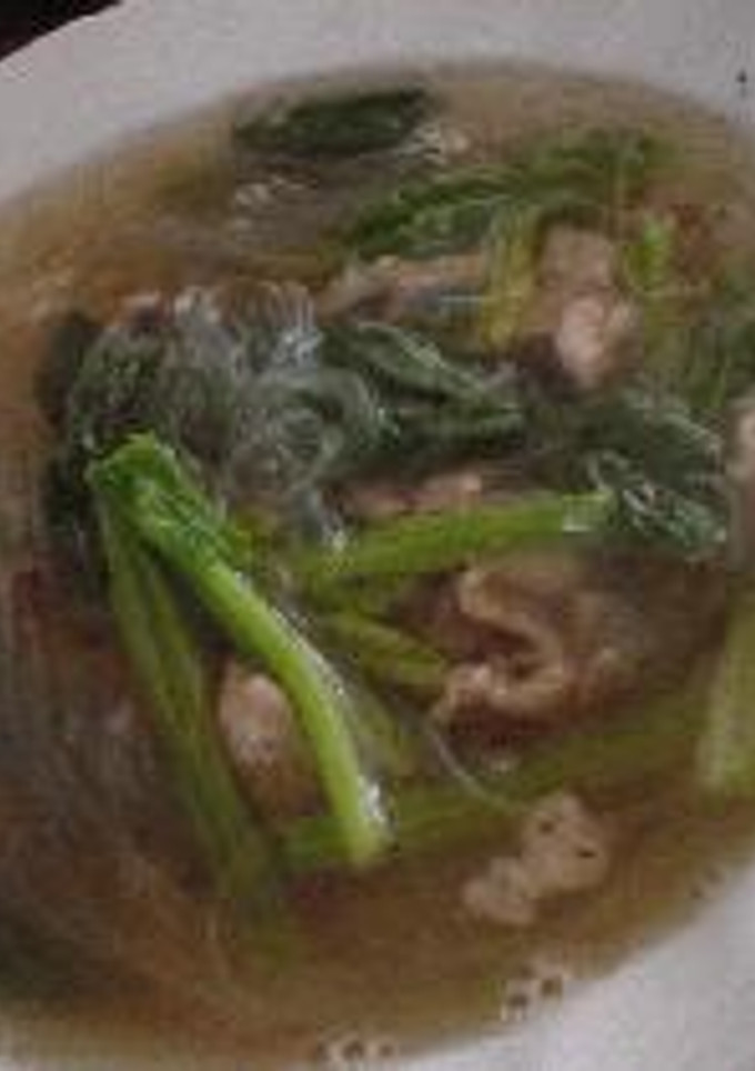 豚肉とほうれん草の中華風スープ-レシピのメイン写真