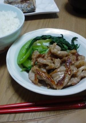 豚肉と青菜の中華オイスター炒め-レシピのメイン写真
