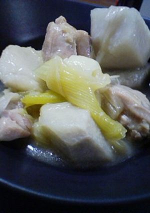 ★鶏肉、里芋と白ネギのとろとろ煮物★-レシピのメイン写真