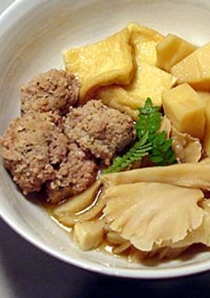 春の香りの鳥つくねと筍煮-レシピのメイン写真