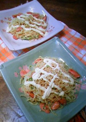 タラマヨ焼きそば-レシピのメイン写真