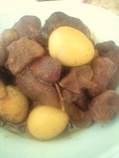 鶏レバーとウズラのしょうが煮-レシピのメイン写真