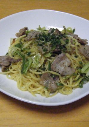 お肌ツルツル☆豚肉ねぎ塩焼きそば-レシピのメイン写真