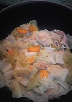 白菜とキャベツと豚バラ肉の重ね蒸し煮☆-レシピのメイン写真