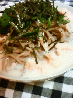 たらこクリーム蕎麦〜豆乳仕立て〜-レシピのメイン写真
