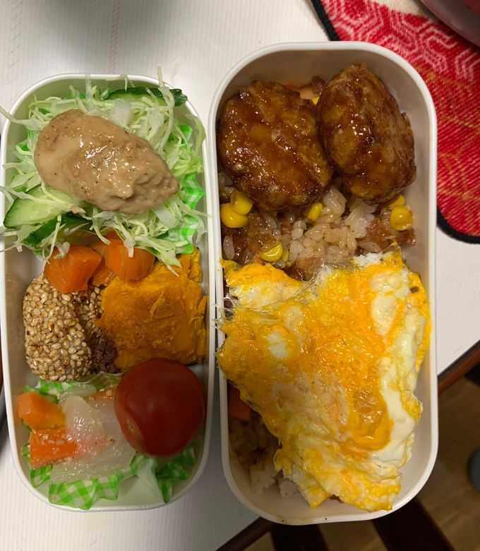 レンジさっぱり中華風梅照味オムライス弁当-レシピのメイン写真
