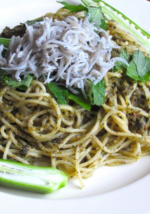 【 しらす青じそジェノベーゼパスタ 〗-レシピのメイン写真