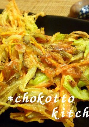 余ったブロッコリーの茎deかき揚げ～♬-レシピのメイン写真