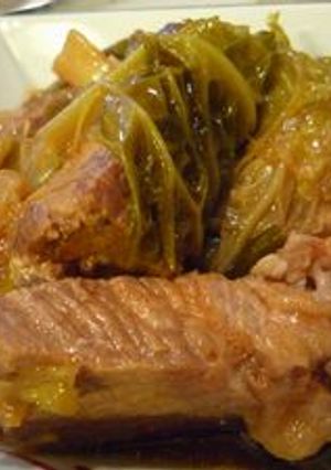韓国風？豚バラとキャベツのピリ辛煮-レシピのメイン写真