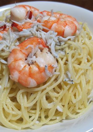 えびとしらすのスパゲティ-レシピのメイン写真