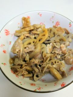 蓮根と牛肉の簡単炒め煮-レシピのメイン写真