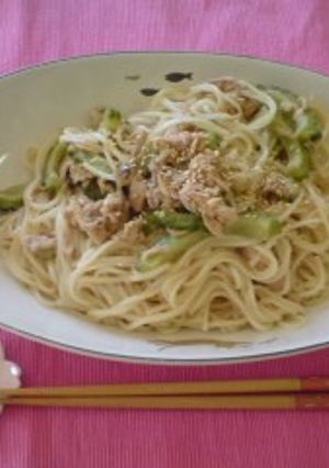 フライパンだけで☆ゴーヤそうめん炒め-レシピのメイン写真