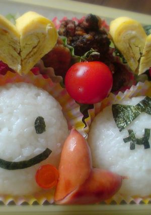 超簡単★時間が無い時のキャラ弁-レシピのメイン写真