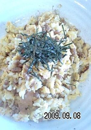 苦手な納豆もおいしく食べられるチャーハン-レシピのメイン写真
