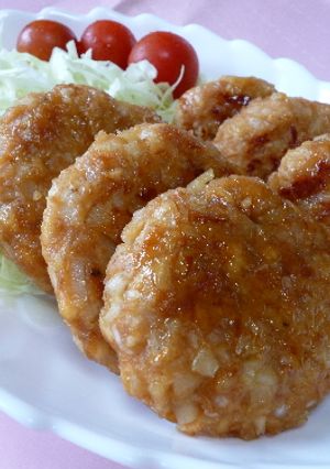 ちくわたっぷり♪パンバーグ-レシピのメイン写真