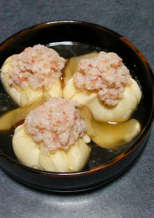 絹ごし豆腐の巾着寄せ-レシピのメイン写真