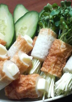 竹輪のかいわれチーズ-レシピのメイン写真