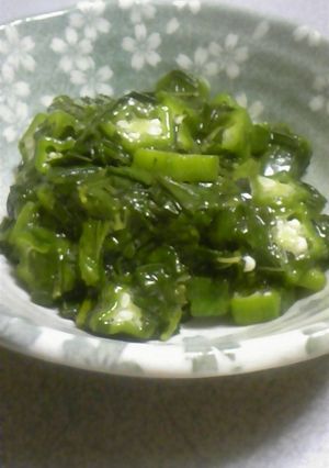モロヘイヤとオクラのGREENな酢の物-レシピのメイン写真