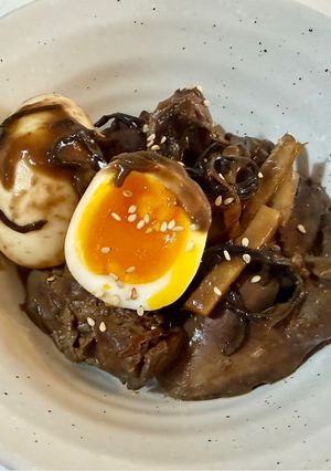 旨み爆弾卵と梅ポン塩昆布のレバー煮-レシピのメイン写真