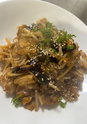 とーちゃん特製豚肉と茄子のエスニック炒め-レシピのメイン写真