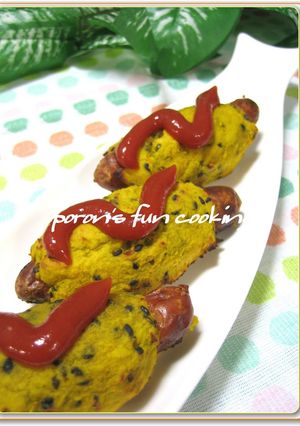 ウインナーのクリーミィかぼちゃ巻♬-レシピのメイン写真