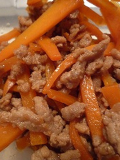 にんじんと豚ひき肉のきんぴら-レシピのメイン写真