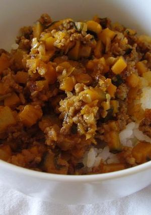 かぼちゃとひき肉でドライカレー-レシピのメイン写真