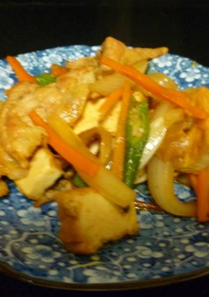 常家豆腐風厚揚げと野菜の炒め煮-レシピのメイン写真