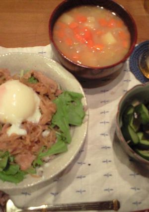 豚白滝丼-レシピのメイン写真