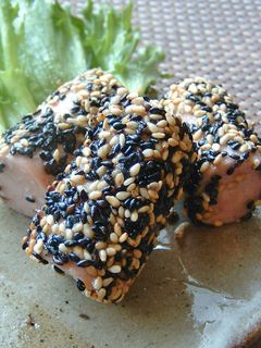 お弁当に!魚肉ソーセージのゴマ衣焼き-レシピのメイン写真