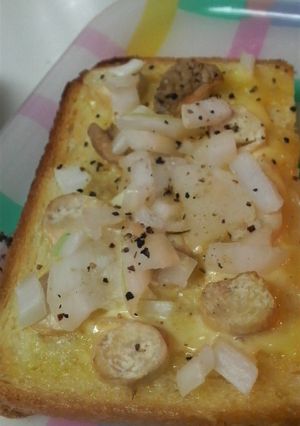 かりぽりぽり☆エリンギの真っ白トースト-レシピのメイン写真