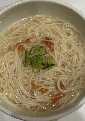 簡単調理❄️鶏と梅の冷やしそうめん❄️-レシピのメイン写真