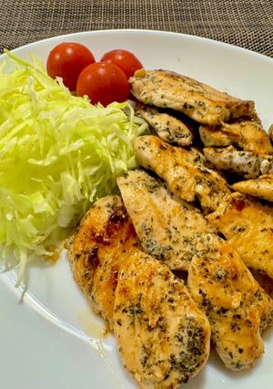 揉んで焼くだけ☆鶏むね肉のゆかりマヨ-レシピのメイン写真